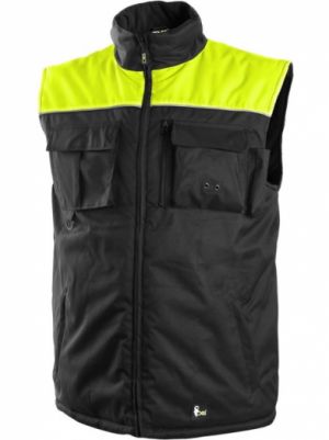 Vesta SETTLE černo-žlutá, fleece podšívka