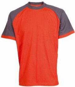 Tričko OLIVER oranžovo-šedé
