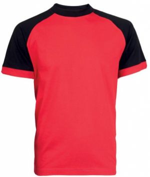 Tričko OLIVER červeno-černé