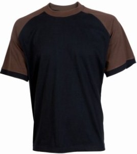 Tričko OLIVER černo-hnědé
