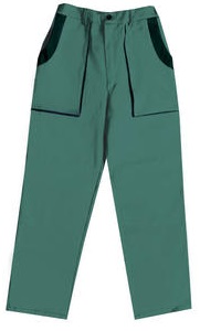 2. Kalhoty pasové LUX Josef zelené