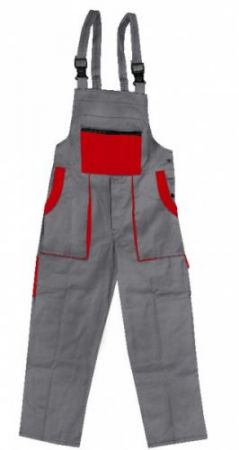 3. Kalhoty laclové LUX Emil šedo-červené